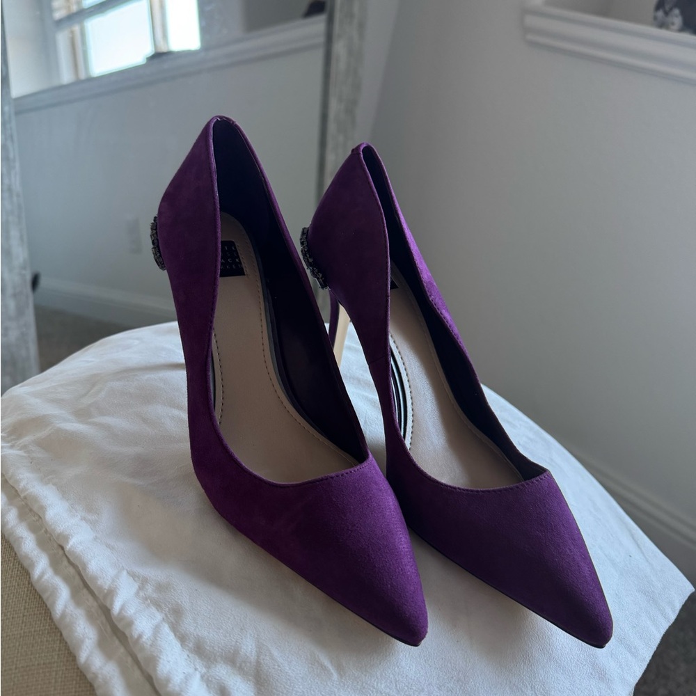 White House Black Market Deep Purple Heels